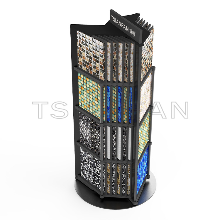Mosaic factory free design ceramic tile rotating display rack-MZ2109