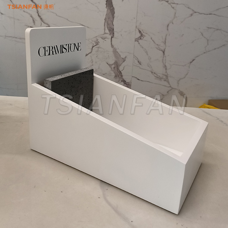 Free paint board white marble display box tile sample display