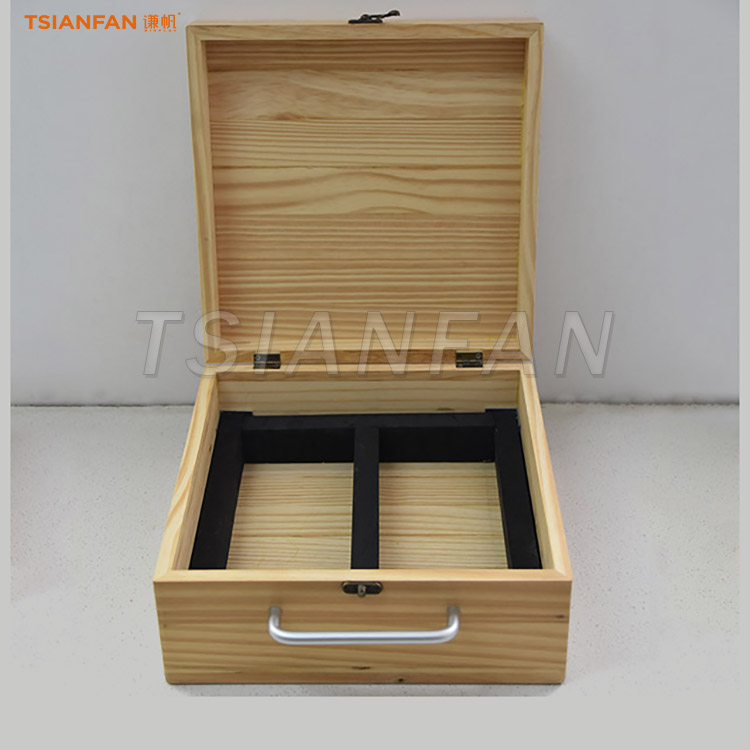 PM020-木质展示盒定制手提公务包制造商