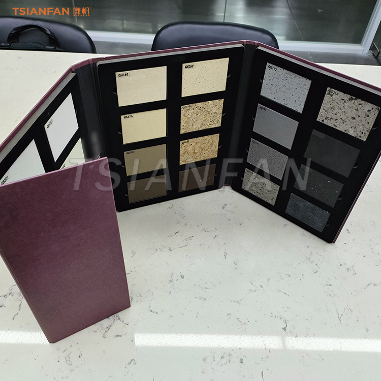 Cardboard sample book high quality granite display book design