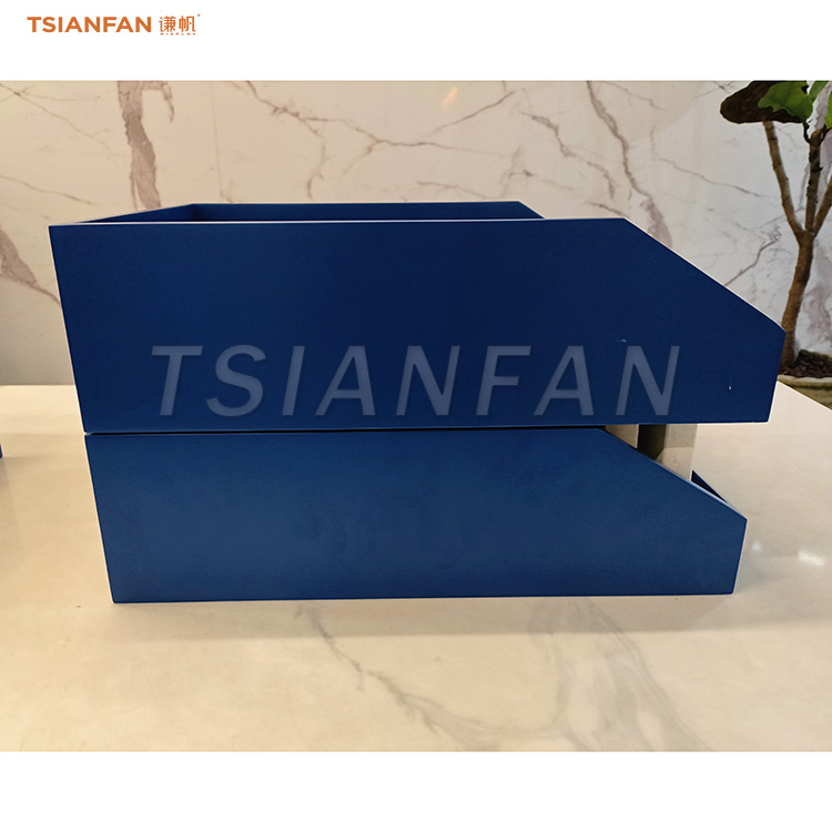 Blue MDF display stand granite countertop display stand-SRT021