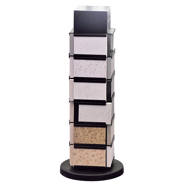 Quartz Stone Laminated Vertical Display Tower Black Online Shopping SRL012