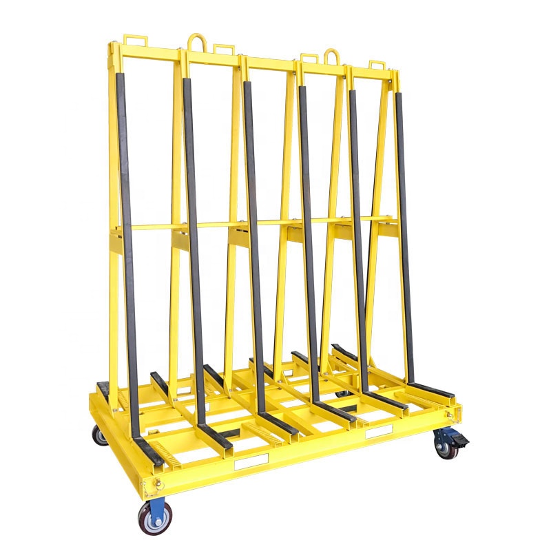 Trolley glass a frame transport cart for granite marble stone slab Collection rack