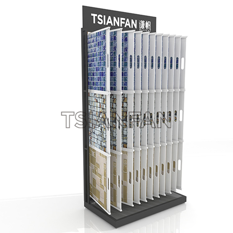 Mosaic tile frame floor turn page display-MF002