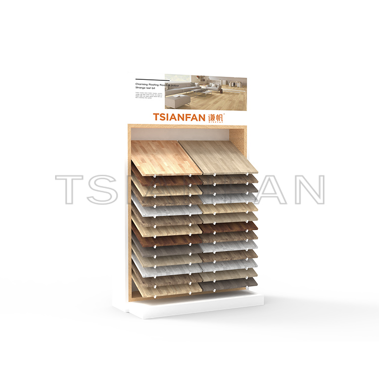 Wood floor sample page turn combination display rack Manufacturer Customize-WZ7003