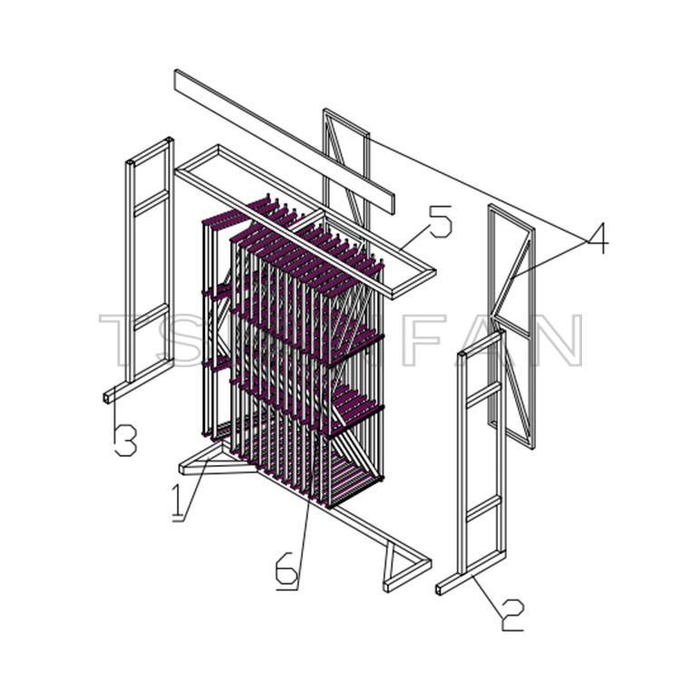 Mosaic ceramic tile contracted stereo page-turning display frame-MF008