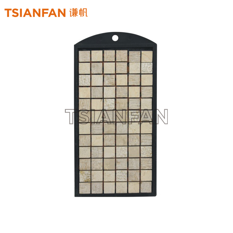 Mosaic Quartz Ceramic Stone Sample Simple design Display board Plastic Custom display PS047