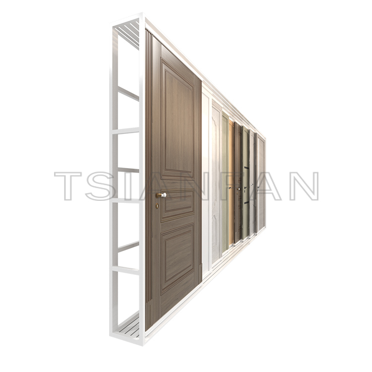 New design Door horizontal sliding display rack door push pull rack KK005