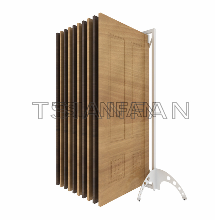 Wooden Door Display Rack for Wooden Door Page-Turning Door Display stand