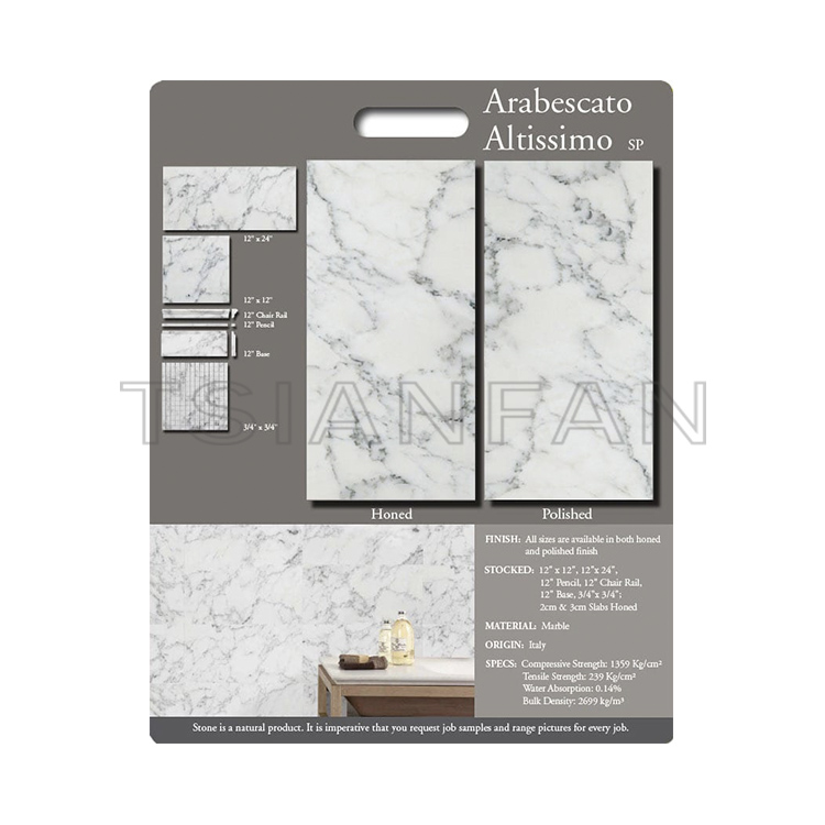Factory Wholesale Custom marble tile for Showroom Display board PF005-2