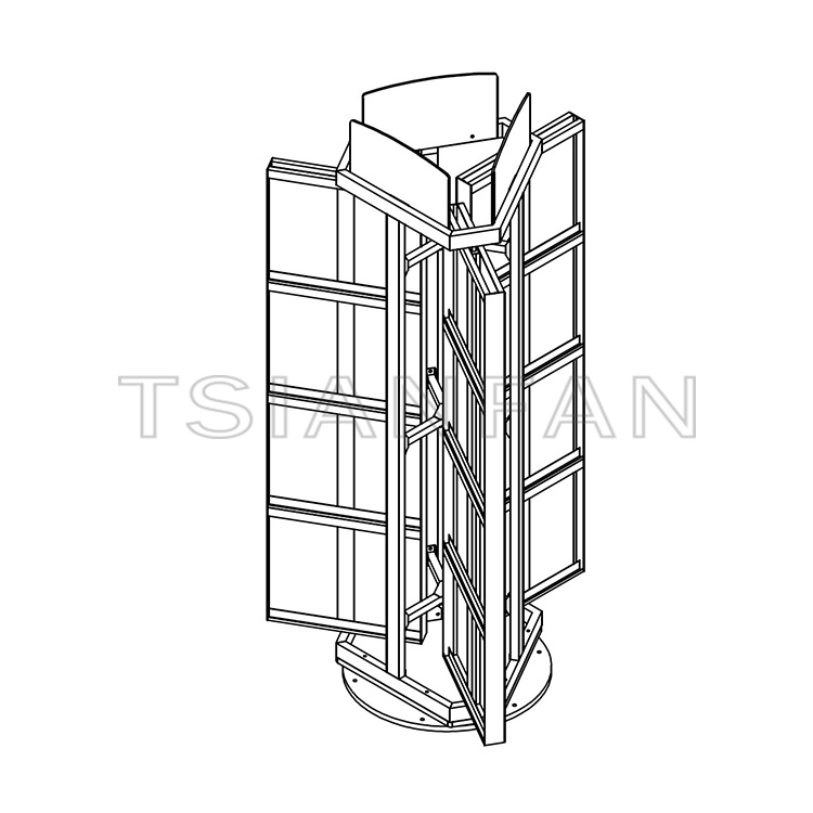 马赛克工厂免费设计瓷砖旋转展示架-MZ2109