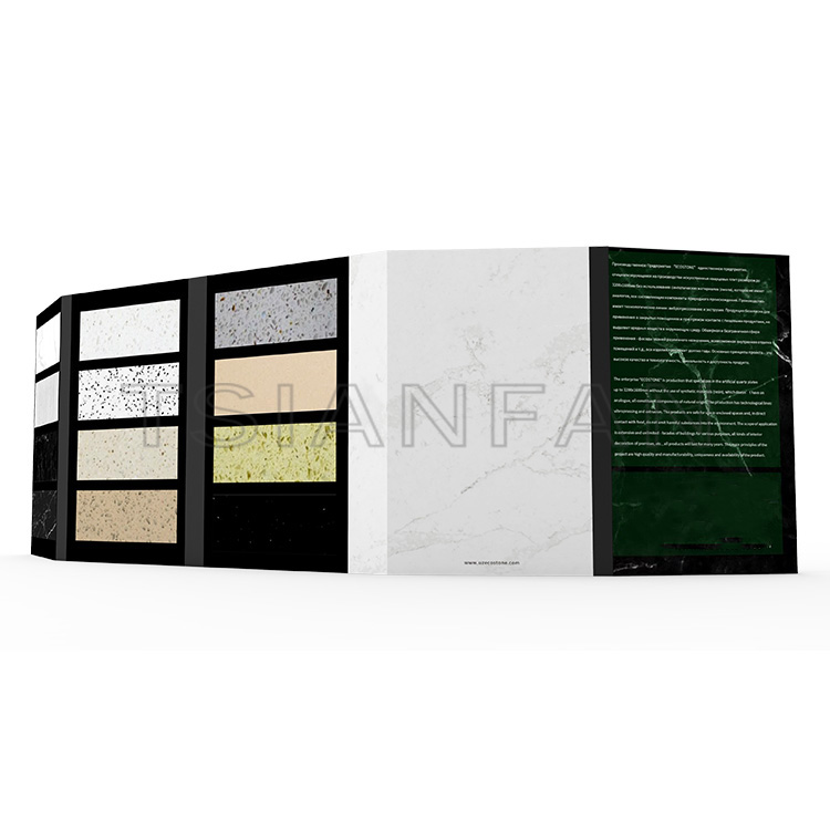 Factory Direct Sale Marble Upright Sample Flip Booklet-PPE020