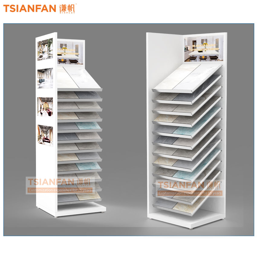 Showroom Quartz Tile Sample Waterfall Display Stand -SG1020