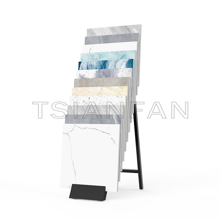 Customize Waterfall Stone Sample floor showroom design Display Stand -SG1022