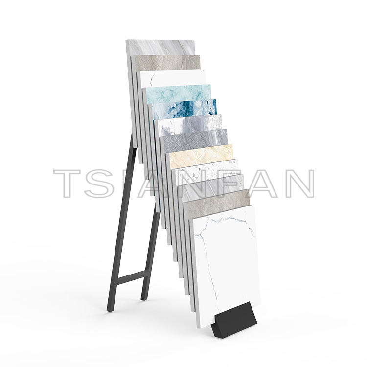 Customize Waterfall Stone Sample floor showroom design Display Stand -SG1022