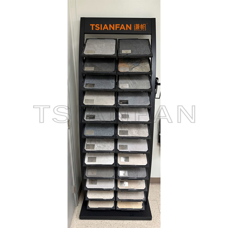 Granite stone samples metal exhibition exhibition hall design