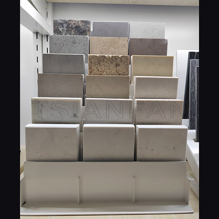 Stone tabletop display shelf exhibition hall floor design layout