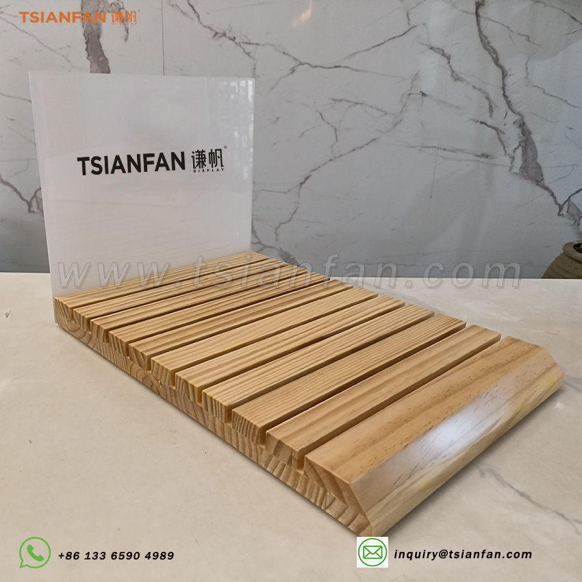 High-end wooden stone countertop rack_customized in various sizes
