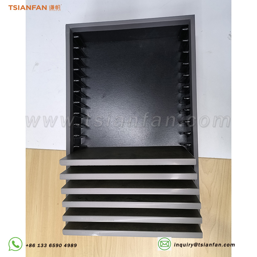 Customized simulated leather stone sample display box