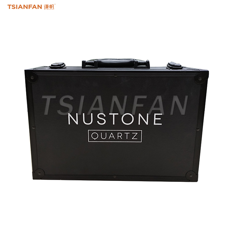 Durable aluminum box stone sample business box tile display