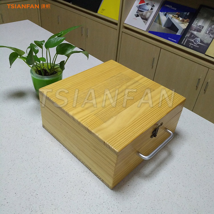 PM020- Wooden display box custom handbag manufacturer