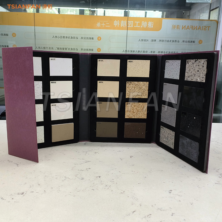 Cardboard sample book high quality granite display book design