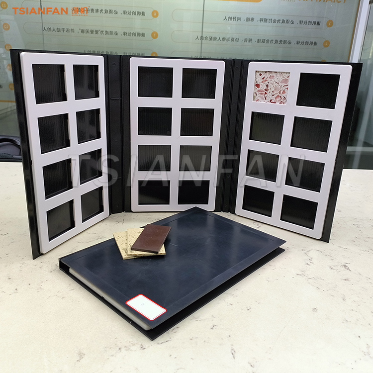 The highest quality plastic sample book three folding classic style