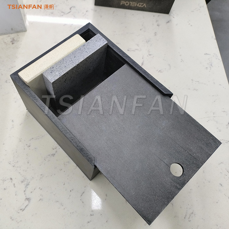 High quality paper box stone display granite exhibition box custom small box