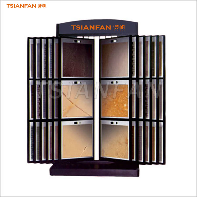 ceramic tile flip frame high-capacity marble stone display stand