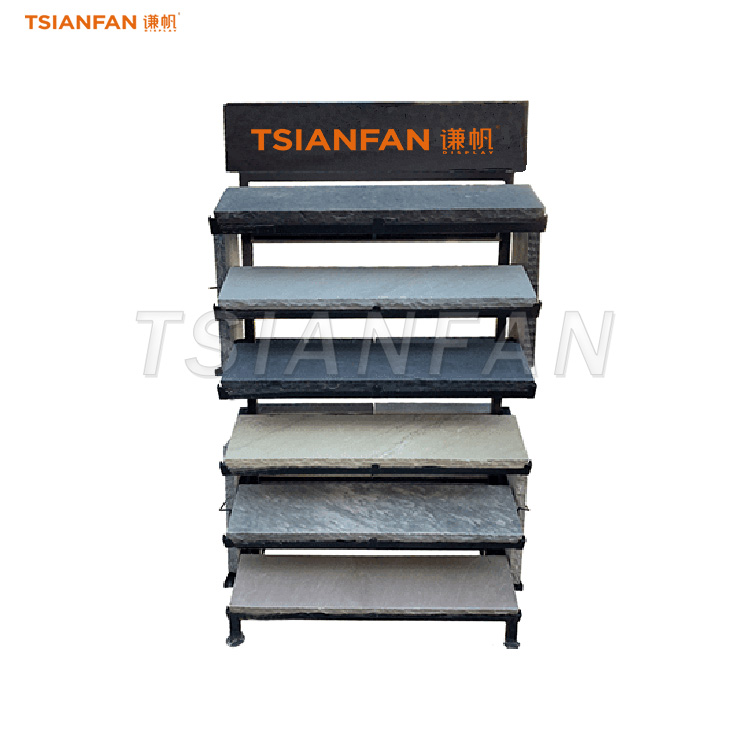 granite panel rack display stand for sample stone