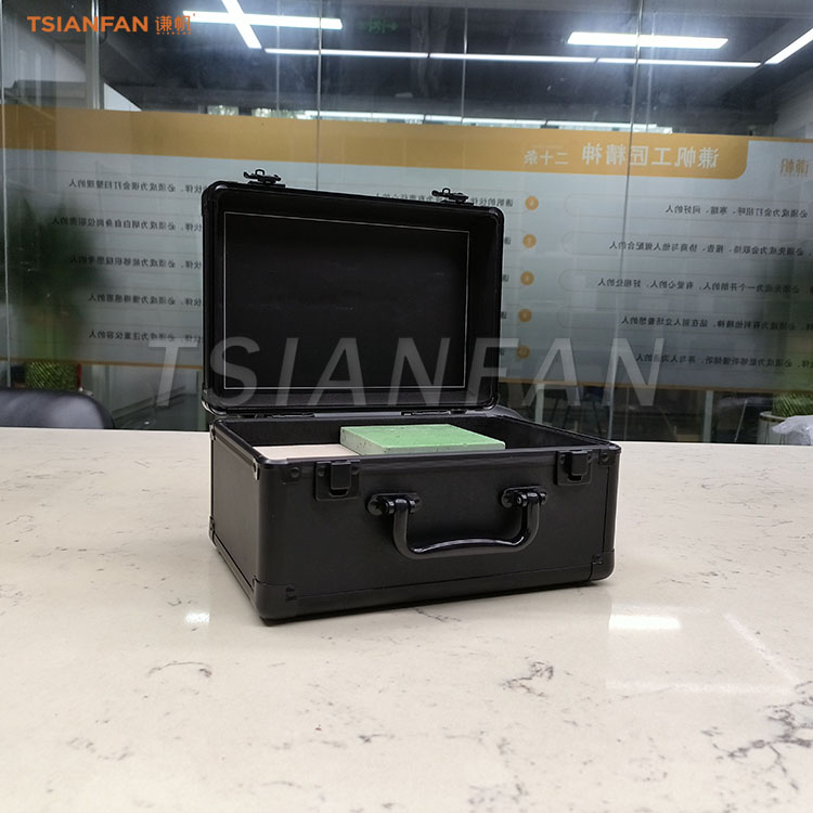 small granite stone traveling suitcase