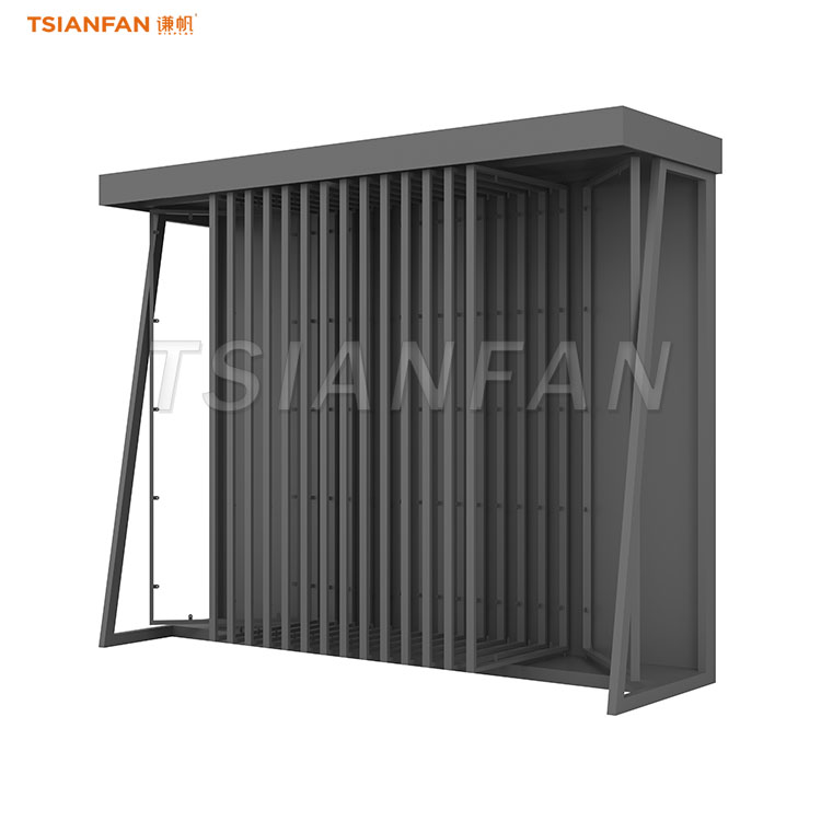 slab stone page turning stand ceramic tiles display solutions-CF008