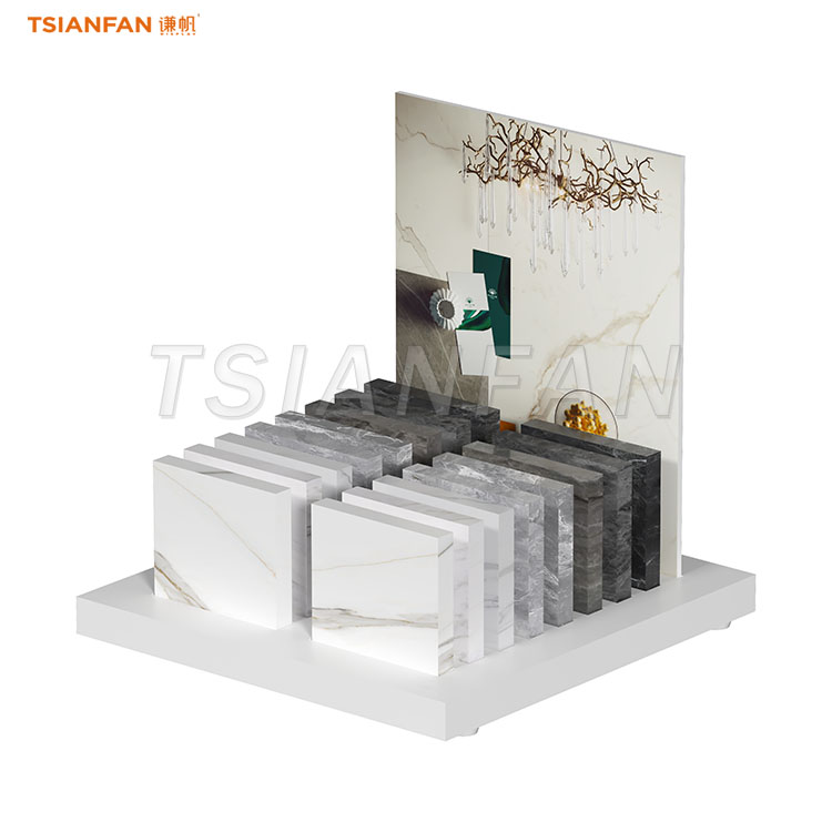 artificial stone countertop display rack stone storage rack-SRT140