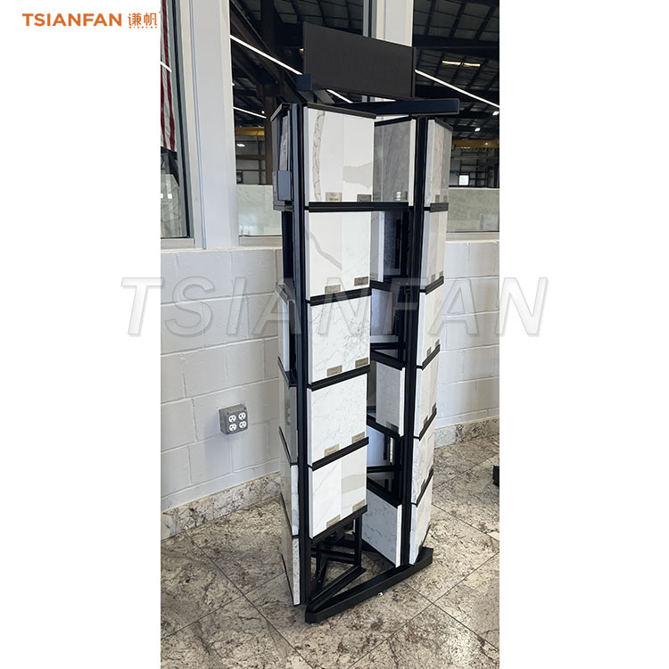 marble stone rotating display stand tiles display