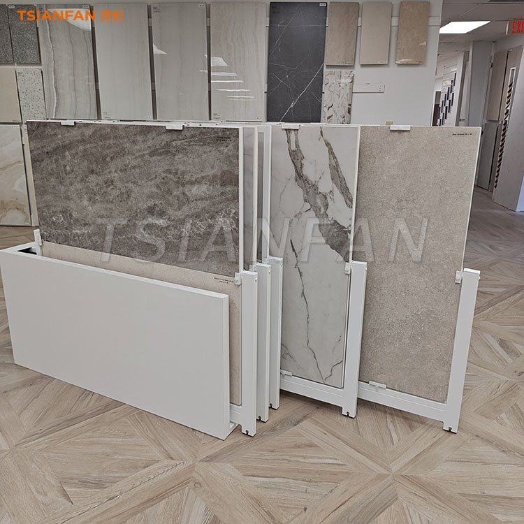 瓷砖推拉展示架石材展示方案