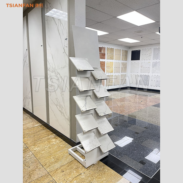 ceramic tile display stand marble display stand