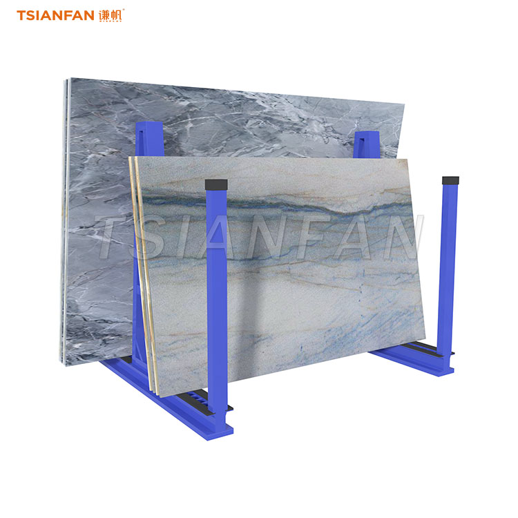 Brand-Customizable Large Format Slab Display Stand for Factories - SD090