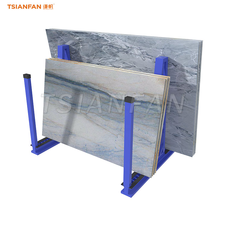 Brand-Customizable Large Format Slab Display Stand for Factories - SD090