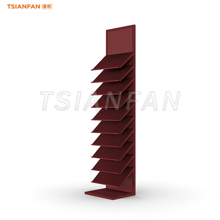 10-Tier Vertical Ceramic Tile Marble Showroom Display Stand - SRL087