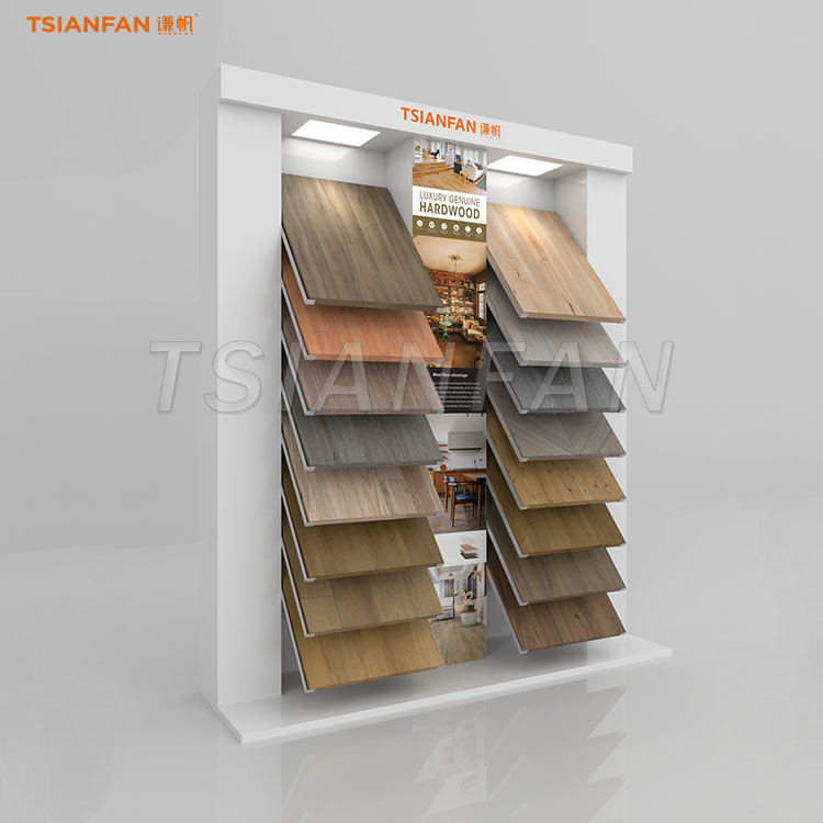 Contemporary Wood Flooring Display Stand for Retail Showrooms-WL037
