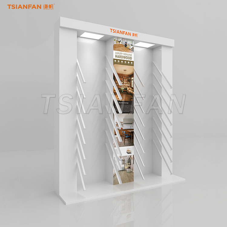 Contemporary Wood Flooring Display Stand for Retail Showrooms-WL037