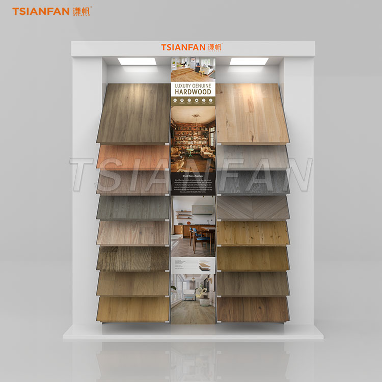 Contemporary Wood Flooring Display Stand for Retail Showrooms-WL037
