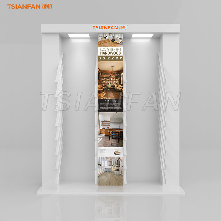Contemporary Wood Flooring Display Stand for Retail Showrooms-WL037