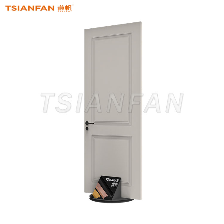 Freestanding Metal Interior Door Sample Display Stand, Stable Single Door Holder For Showroom-KK142
