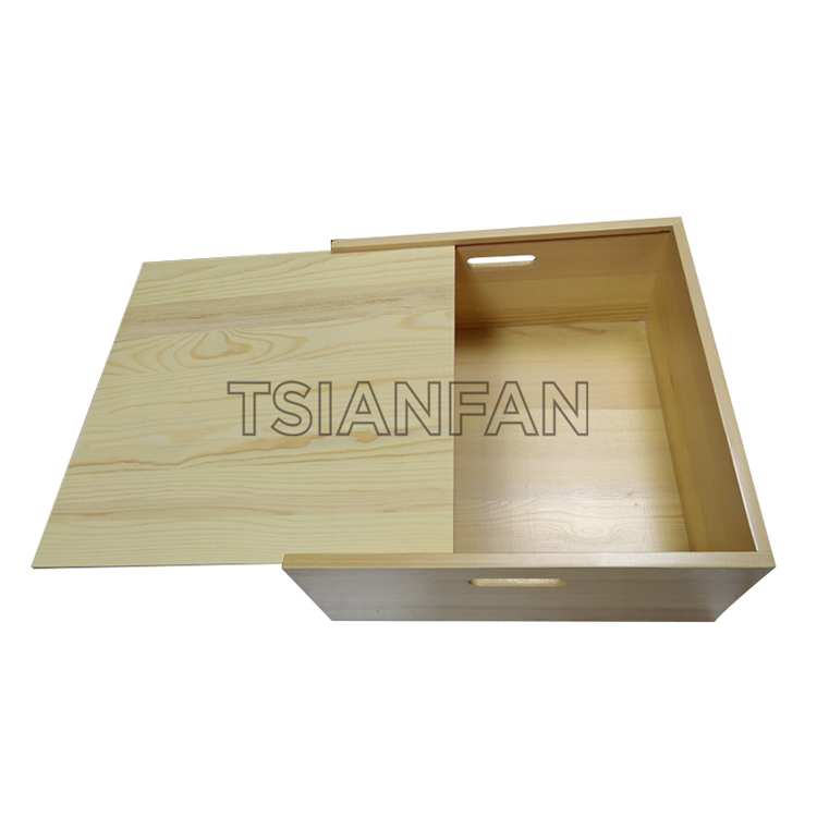 Paper display box PB702-Solid wood box