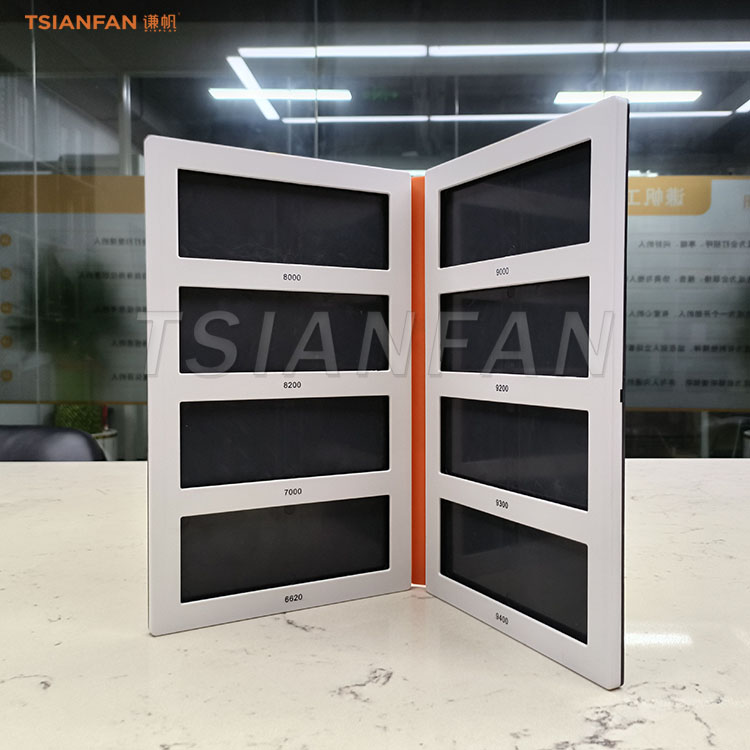 two folders display booklet