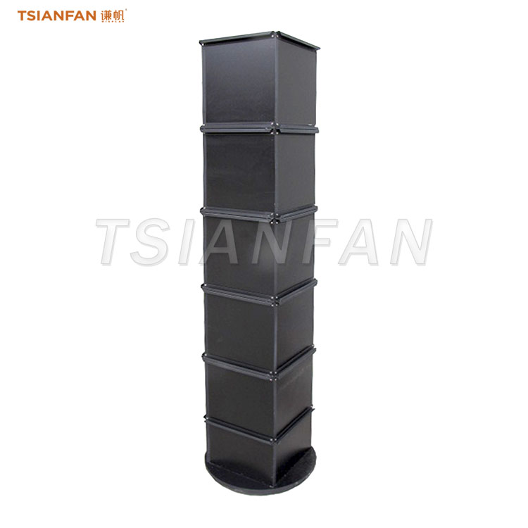 wooden floor display stand